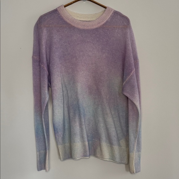 Sweaters - Wool and Mohair Elegant Monet Gradient Women's Sweater